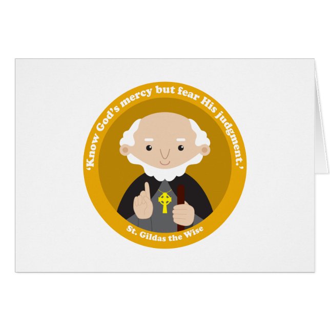 Cartão Ruas, Gildas, o Sábio (Frente Horizontal)
