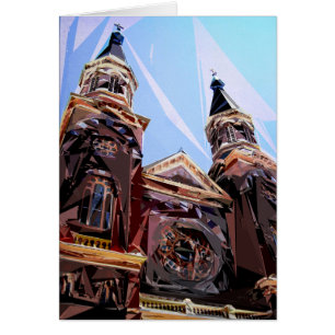 Cartão Ruas. Igreja Católica de Maria