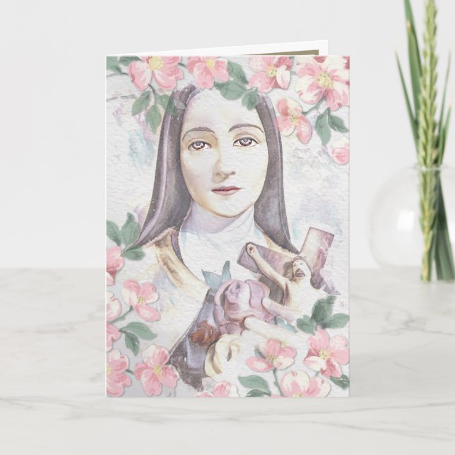 Cartão Ruas Religiosas, Carmelite Carmelite Nun Vintage C (Frente)