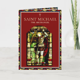 Cartão Ruas Religiosas Michael Archangel Orador Católico