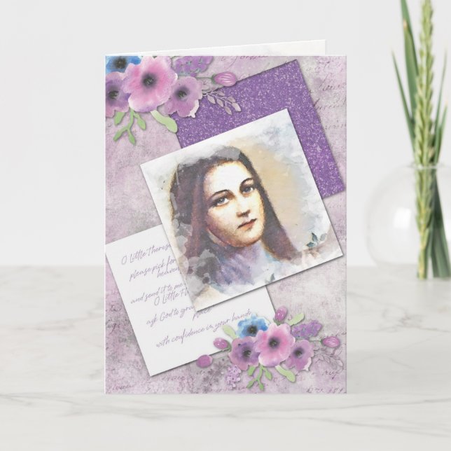 Cartão Ruas Religiosas Vintage. Novena Católica (Frente)