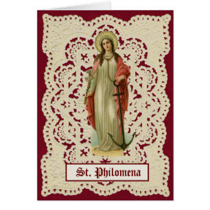 Cartão Ruas, Santo religioso católico de Filomena