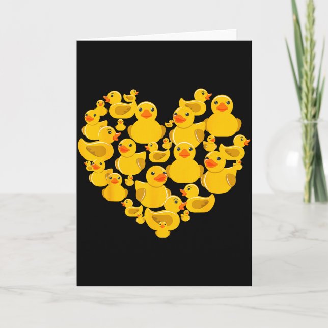 Cartão Rubber Duck Quack For Men Women Boy Girls Valentin (Frente)