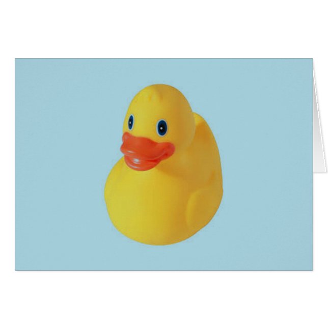 Cartão Rubber Ducky (Frente Horizontal)