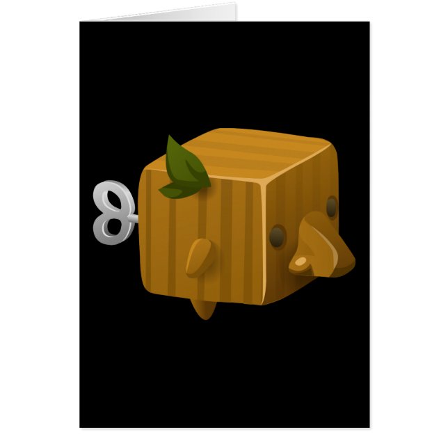 Cartão Rube do pulso aleatório cubimal (Frente)