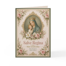 Rubor Marian Salve Regina Devocional Católico