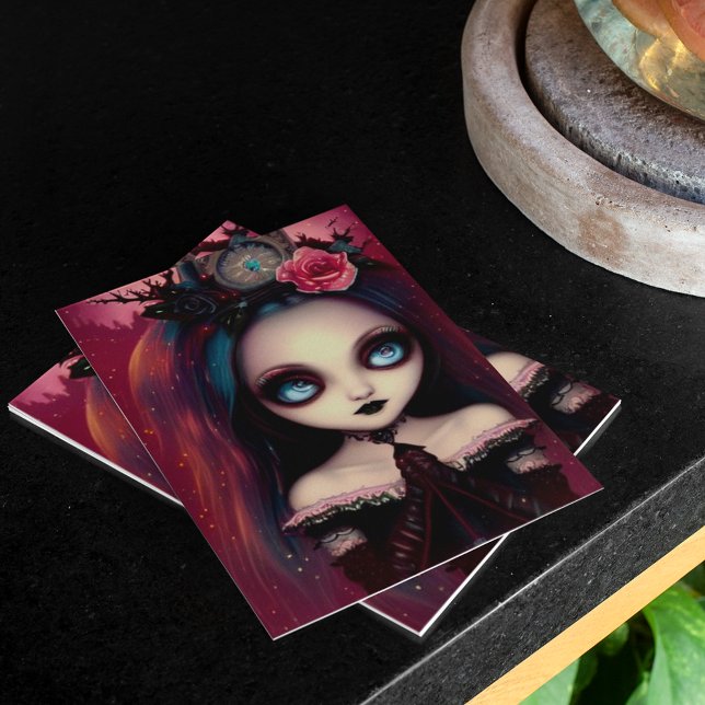 Cartão Ruby Gothic Illustration Christmas (Criador carregado)