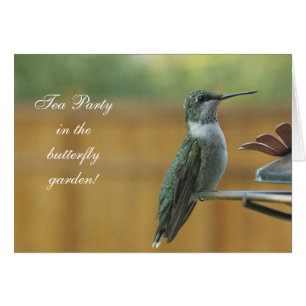 Cartão Ruby Throated Hummingbird