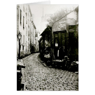 Cartão Rue du Jardinet e o beco sem saída