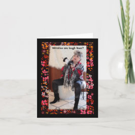 Cartão Rugas são Linhas de Ria? Sem placa de saudação de 