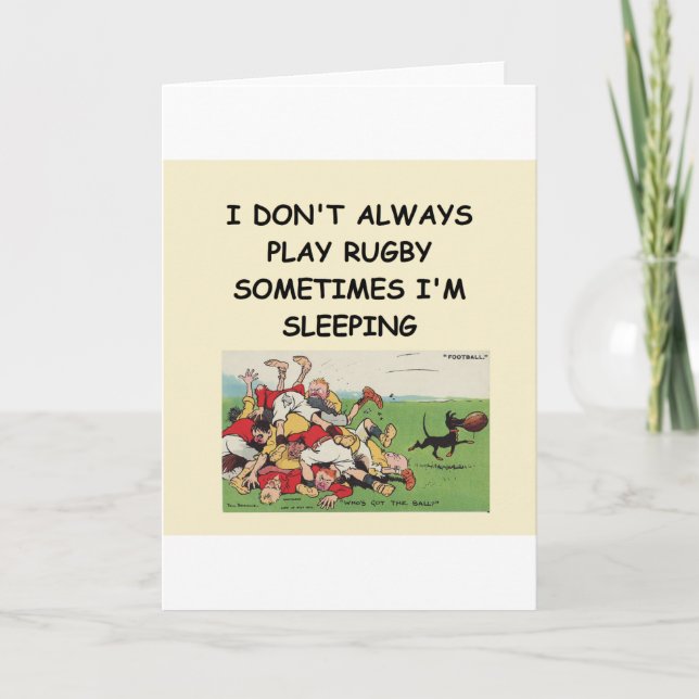 Cartão rugby (Frente)