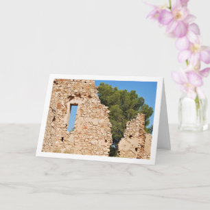 Cartão Ruínas da Ermida de Santa Bárbara, Lliria, Valênci