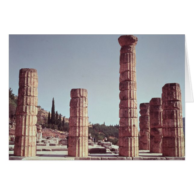 Cartão Ruínas do templo de Apollo (Frente Horizontal)