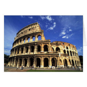 Cartão Ruínas famosas do Coliseu em Roma Itália