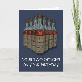CARTÃO RUM LOVERS VINTAGE BOOZE ÁLCOOL LÍQUIDO ANIVERSÁRI
