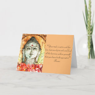 Cartão Rumi Love Quote Buddha Art Greeting Card