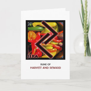 Cartão Rune Jera - Colheita e Recompensa