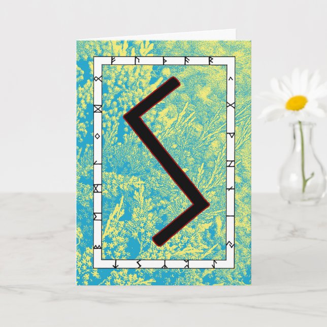 Cartão Rune Sowilo - Sucesso! (Planta pequena)