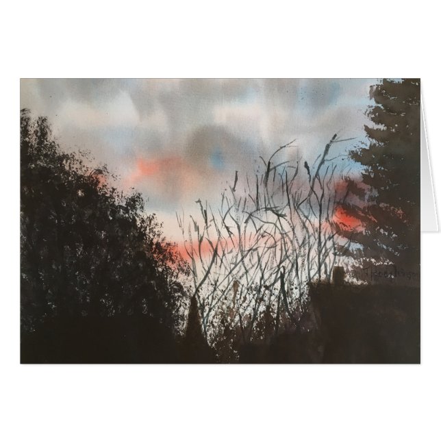 CARTÃO RUPTURA DO DIA, AGUARELA (Frente Horizontal)