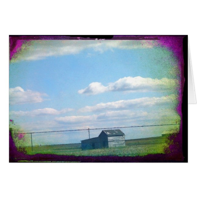 Cartão Rural Iowa (Frente Horizontal)