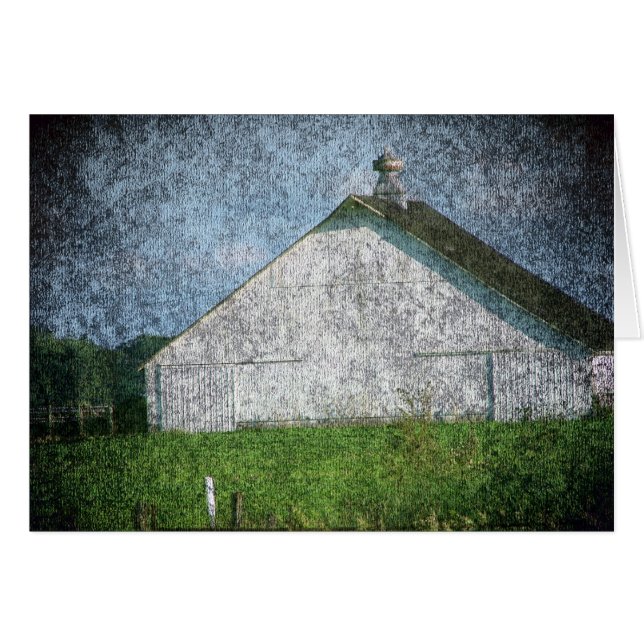 Cartão Rural Iowa Barn 3 (Frente Horizontal)