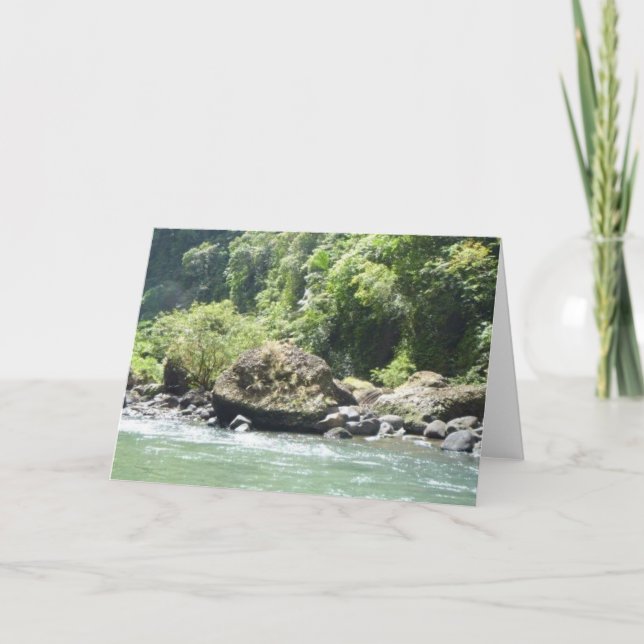 Cartão Rushing Waterfalls (Frente)