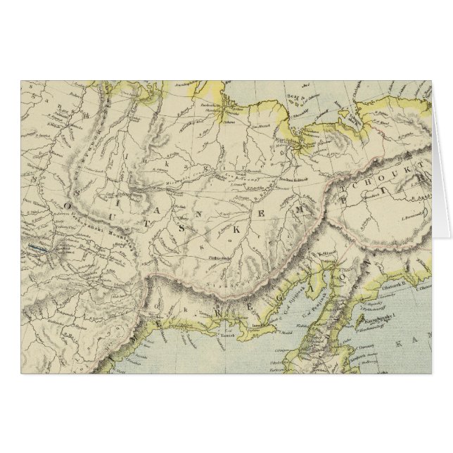 Cartão Rússia e Sibéria (Frente Horizontal)