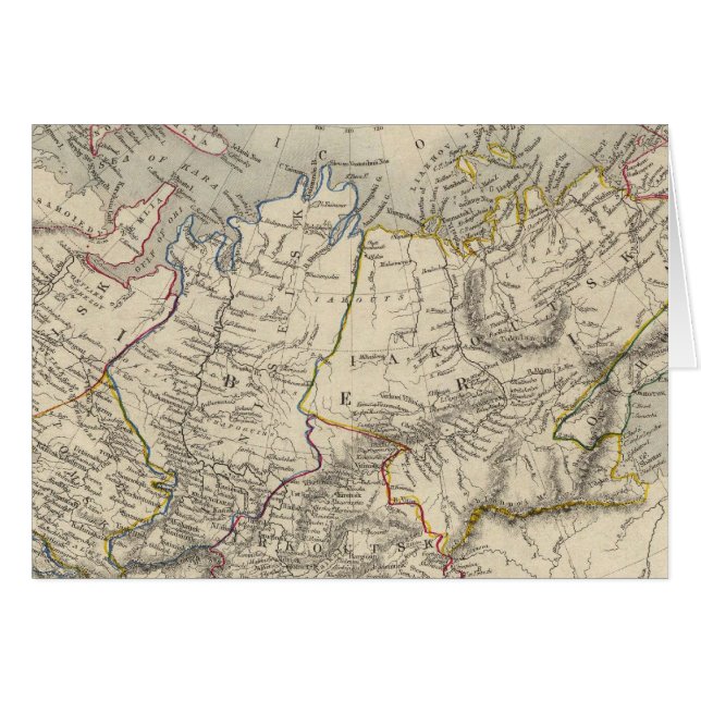 Cartão Rússia Na Ásia (Frente Horizontal)