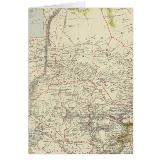 Cartão Rússia na Ásia (Frente)