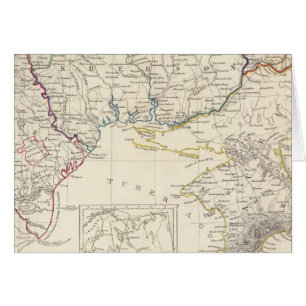 Cartão Rússia na Europa Parte VIII com mapa de índice