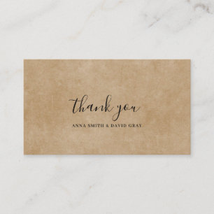 Cartão Russo Brown Paper Mountain Forest - Obrigad