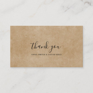 Cartão Russo Brown Paper Mountain Forest - Obrigad