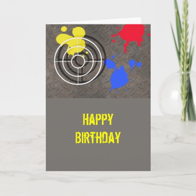 Cartão Rusted Grate with Gun Sight (Frente)