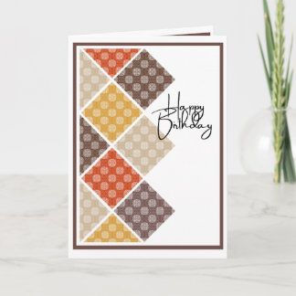 Cartão Rustic Arabesque Birthday Card