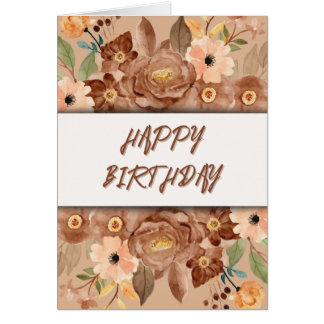 Cartão Rustic Blooms