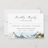 Rustic Mountain Pine Forest Woodland Casamento RSV