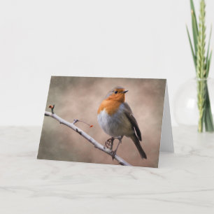 Cartão Rustic Robin Card