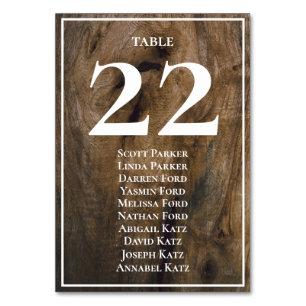 Cartão Rustic Wood Wedding Assignment