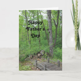 Cartão Rustic Woods Happy Father's Day