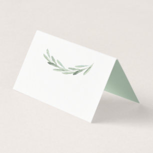 Cartão rústico do lugar da mesa da grinalda da