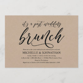 Cartão rústico elegante do convite da refeição