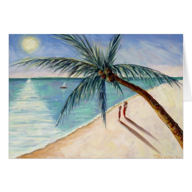 Cartão Rustling a palma 2004 (Frente Horizontal)