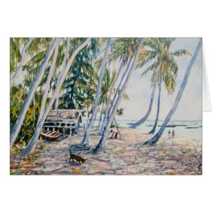 Cartão Rustling as palmas Zanzibar 2002