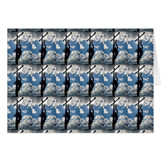 Cartão Rusty the Lineman (Frente Horizontal)