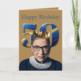 Cartão Ruth Ginsburg Feliz 50º Aniversário
