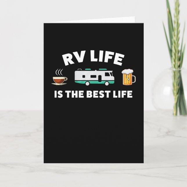 Cartão RV Life é o melhor presente de vida para Camper (Frente)