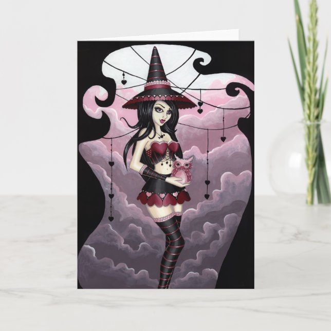 Cartão Ryla - Valentine's Day Witch Card (Frente)