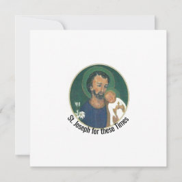 Cartão S. José para estes Tempos