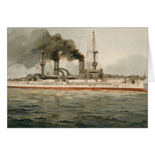 Cartão S.M. Kreuzer "Furst Bismarck" de Grosse (H.M.
