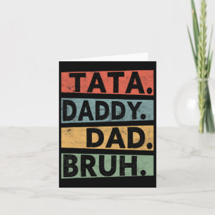 Cartão S Pai Da Mama Bruh Dia de os pais Vintage Engraçad